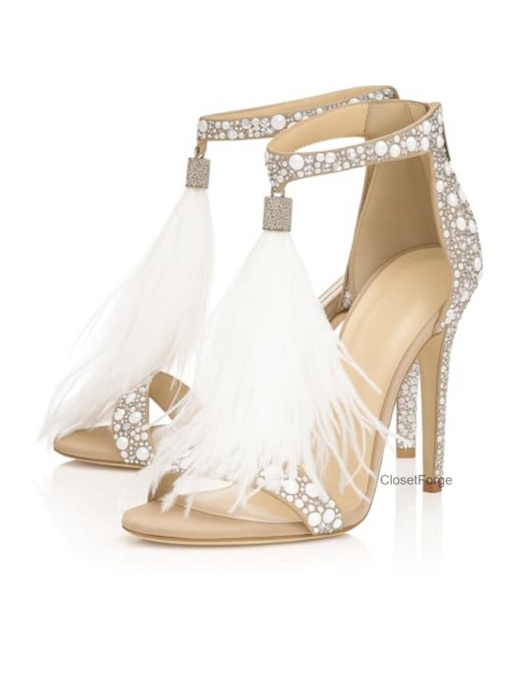Rhinestone High Heel Sandals Women Stiletto Wedding